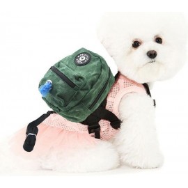 Cool Dog Backpack With Dog Poop Bag Dispenser For Small And Medium Dogs. 