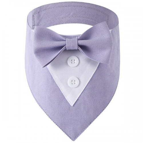 High-end and textured Wedding Suit Dog Bandana-Solid Color