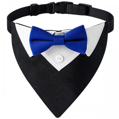 Wedding Dog Collar Bandana-Bow Tie