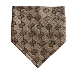 Fashion Dog Scarf-Cotton Plaid, Khaki Jacquard, Denim Jacquard 