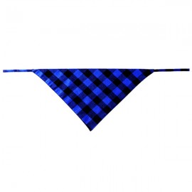 Double-layer 100% Cotton Fabric Plaid Pet Bandanas 
