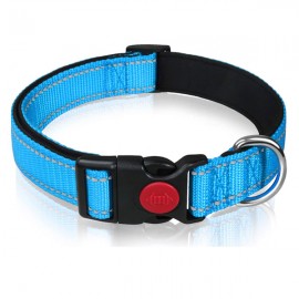 Soft Neoprene Padded Dog Collar With A Quick Release Buckle  